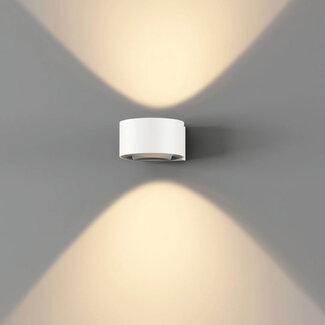 Artdelight Moderne Ronde LED Wandlamp Wit | Artdelight Hudson