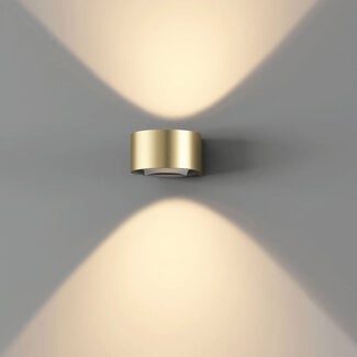 Artdelight Moderne Ronde LED Wandlamp Goud | Artdelight Hudson