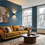 Moderne Ronde LED Wandlamp Donker Brons | Artdelight Hudson