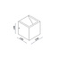 Moderne Kubus LED Wandlamp Zwart | Artdelight Cube