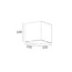 Design Kubus LED Wandlamp Zwart | Artdelight Fulda