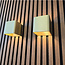 Design Kubus LED Wandlamp Goud | Artdelight Fulda
