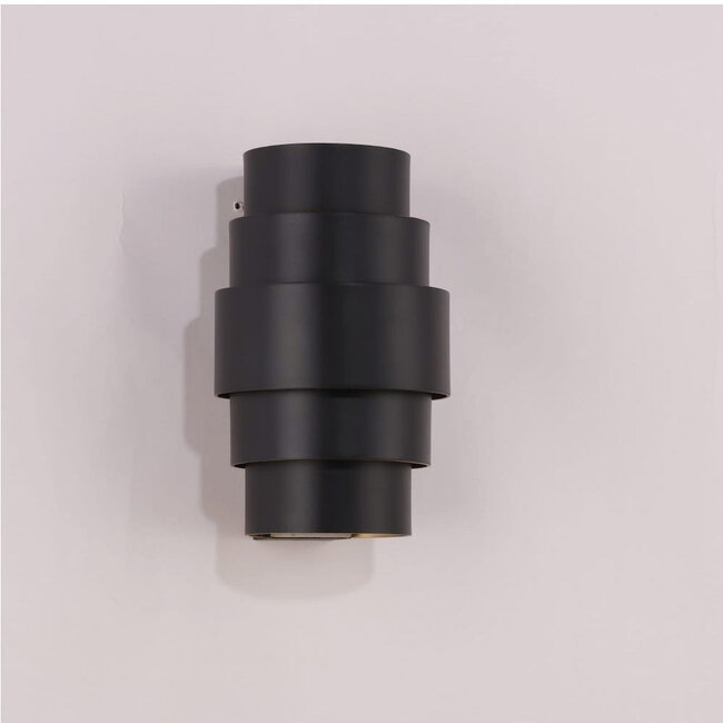 Industriële Design Wandlamp Zwart/Mat Goud | Artdelight Rolls