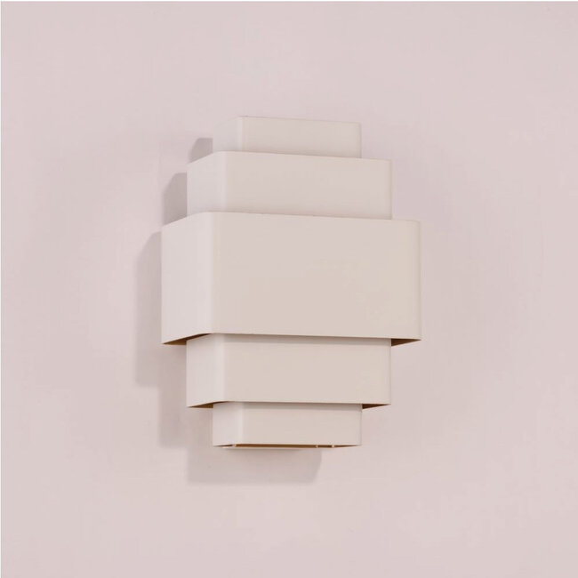 Moderne Design Wandlamp Wit/Mat Goud | Artdelight Layers