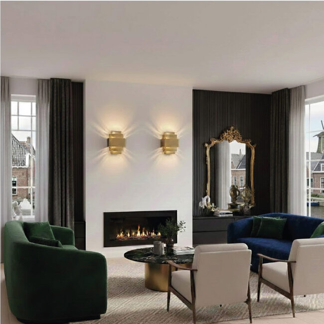 Moderne Design Wandlamp Brons/Goud | Artdelight Layers
