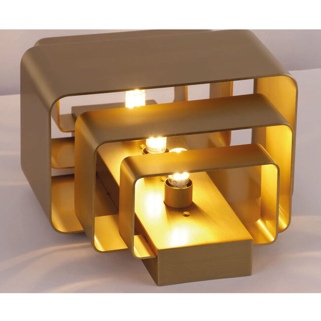 Moderne Design Wandlamp Brons/Goud | Artdelight Layers