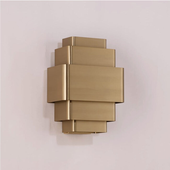 Moderne Design Wandlamp Brons/Goud | Artdelight Layers