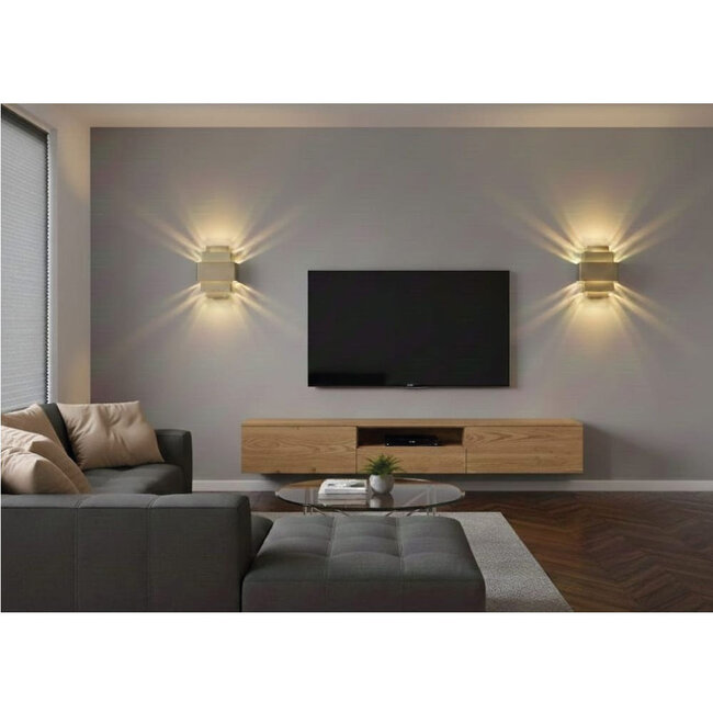 Moderne Design Wandlamp Champagne | Artdelight Layers