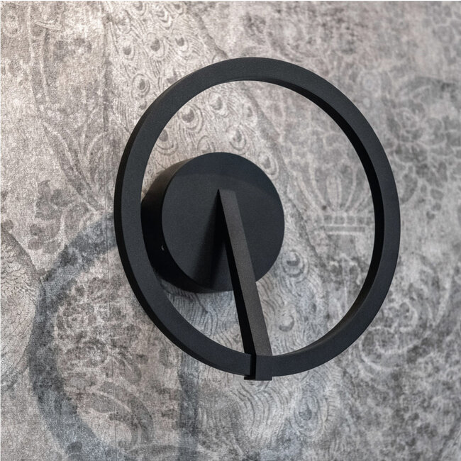 Moderne LED Design Wandlamp Zwart | Artdelight Oregon