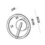 Moderne LED Design Wandlamp Wit | Artdelight Oregon