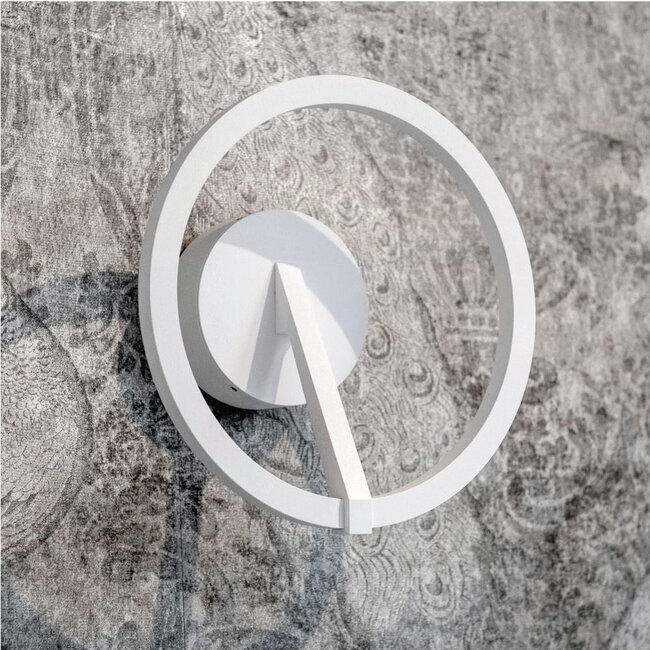 Moderne LED Design Wandlamp Wit | Artdelight Oregon
