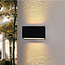 Industriële LED Wandlamp Zwart | Artdelight Box 2L