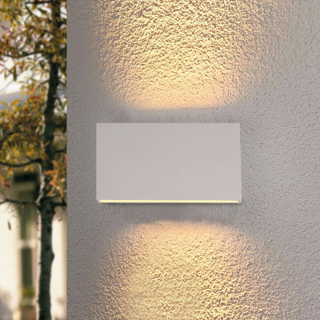 Industriële LED Wandlamp Wit | Artdelight Box 2L