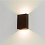 Industriële LED Wandlamp Donker Brons | Artdelight Memphis