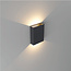 Industriële LED Wandlamp Zwart/Mat Goud | Artdelight Memphis