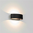 Moderne Ovale LED Wandlamp Zwart | Artdelight Sharp
