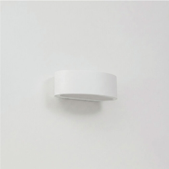 Moderne Ovale LED Wandlamp Wit | Artdelight Sharp