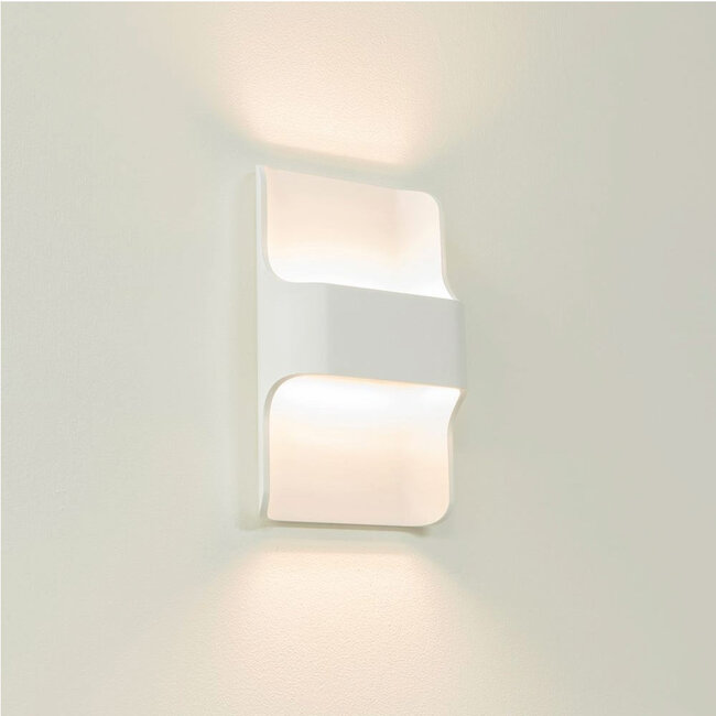 Industriële LED Design Wandlamp Wit | Artdelight Dallas