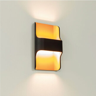 Artdelight Industriële LED Design Wandlamp Zwart/Koper | Artdelight Dallas
