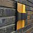 Industriële LED Design Wandlamp Zwart/Mat Goud | Artdelight Dallas