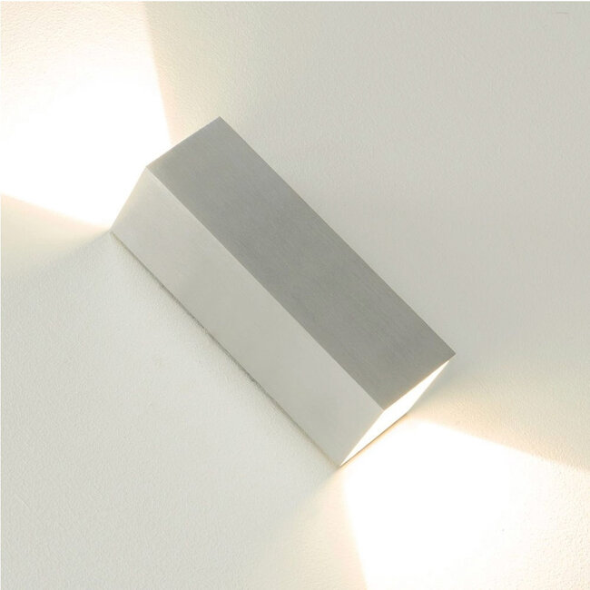 Moderne Rechthoekige LED Wandlamp 15cm Aluminium | Artdelight Vegas 150