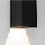 Moderne Rechthoekige LED Wandlamp 25cm Zwart | Artdelight Vegas 250