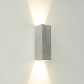 Artdelight Moderne Rechthoekige LED Wandlamp 25cm Aluminium | Artdelight Vegas 250