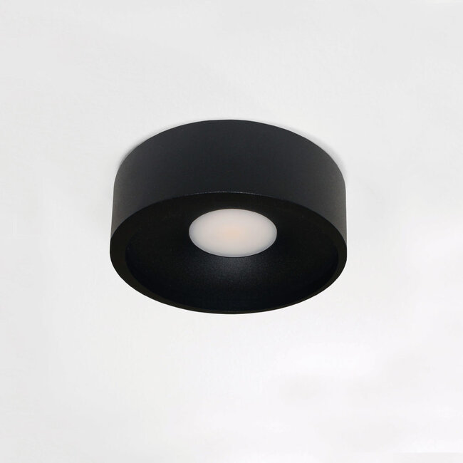 Ronde LED Design Plafondlamp Zwart | Artdelight Orlando