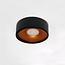 Ronde LED Design Plafondlamp Zwart/Koper | Artdelight Orlando