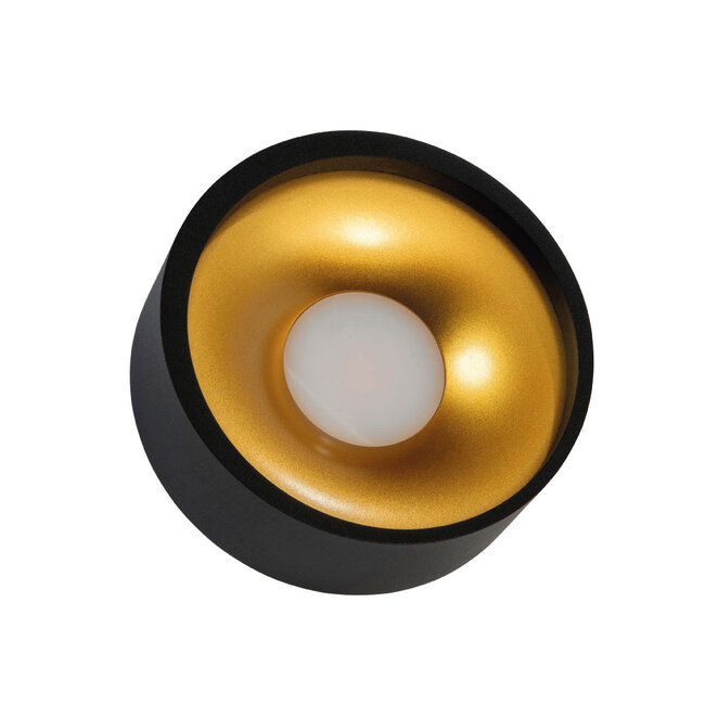 Ronde LED Design Plafondlamp Zwart/Mat Goud | Artdelight Orlando