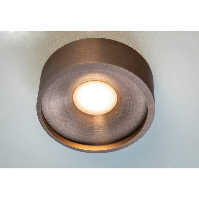 Ronde LED Design Plafondlamp Donker Brons | Artdelight Orlando