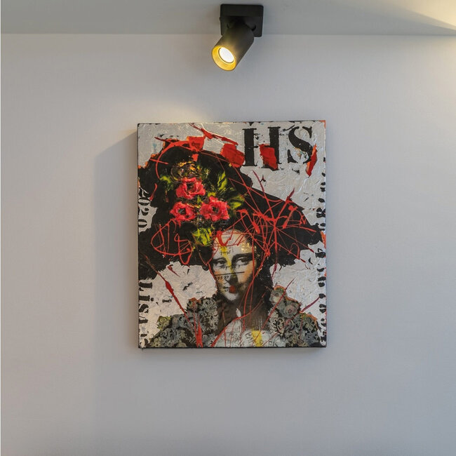 Moderne 1-lichts Spot met GU10 fitting Zwart | Artdelight Megano 1L