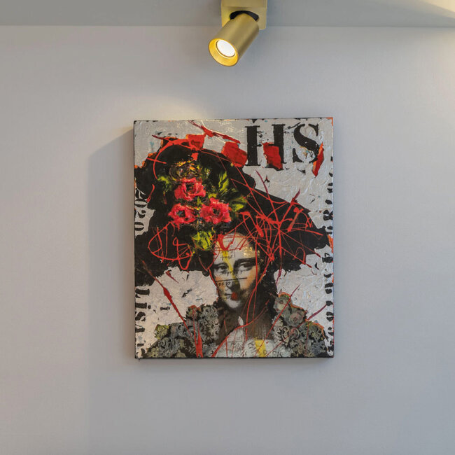 Moderne 1-lichts Spot met GU10 fitting Goud | Artdelight Megano 1L
