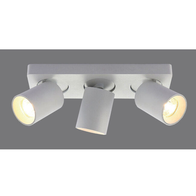 Moderne 3-lichts Spot met GU10 fittingen Wit | Artdelight Megano 3L