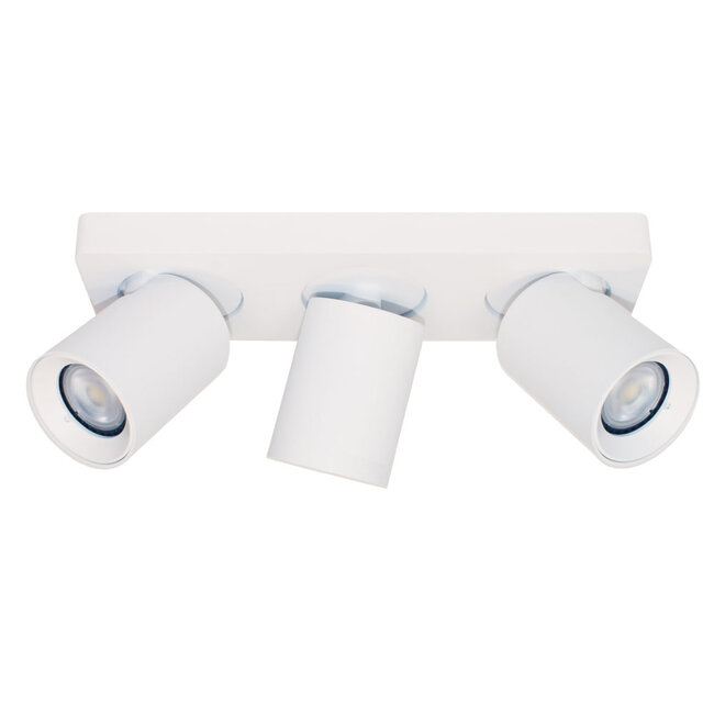Moderne 3-lichts Spot met GU10 fittingen Wit | Artdelight Megano 3L
