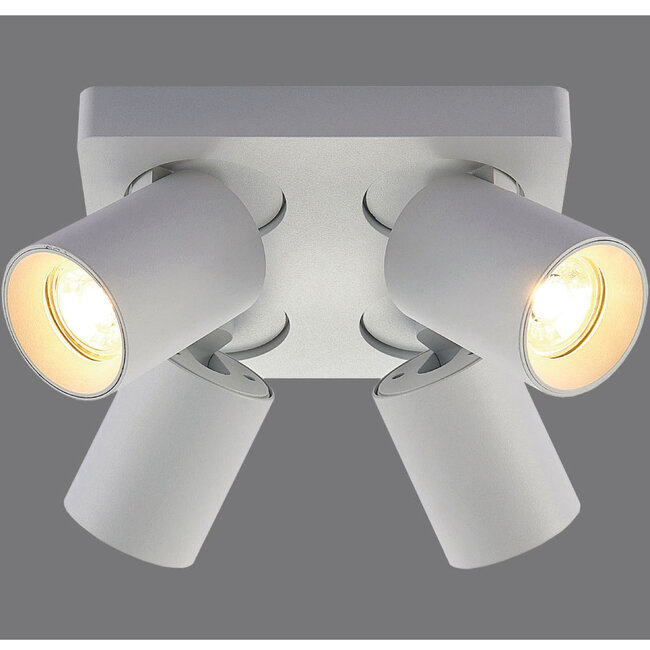 Moderne 4-lichts Spot met GU10 fittingen Wit | Artdelight Megano 4L