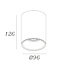 Ronde Plafondlamp met GU10 fitting Zwart | Artdelight Moreno