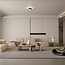 Moderne LED Plafondlamp 25cmØ Zwart | Artdelight Chicago 250
