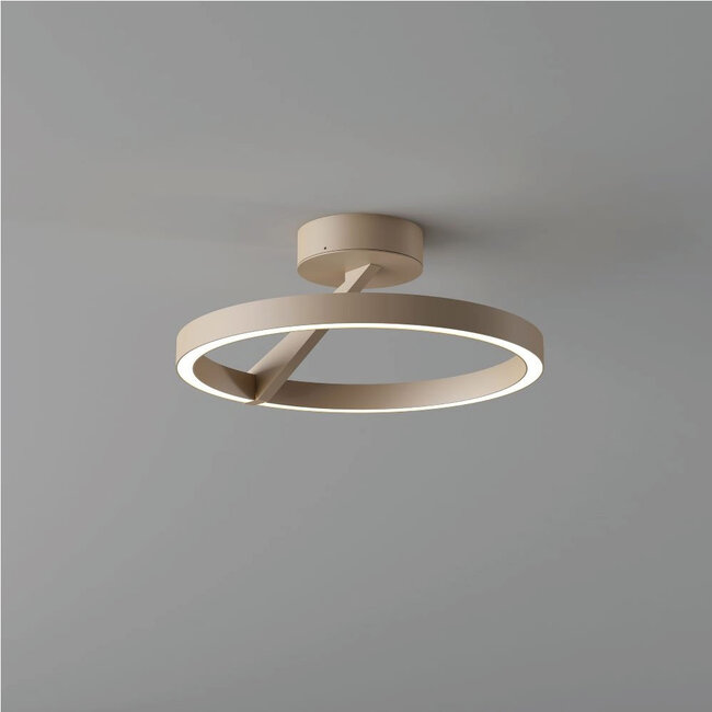 Industriële LED Design Plafondlamp Champagne | Artdelight Oregon