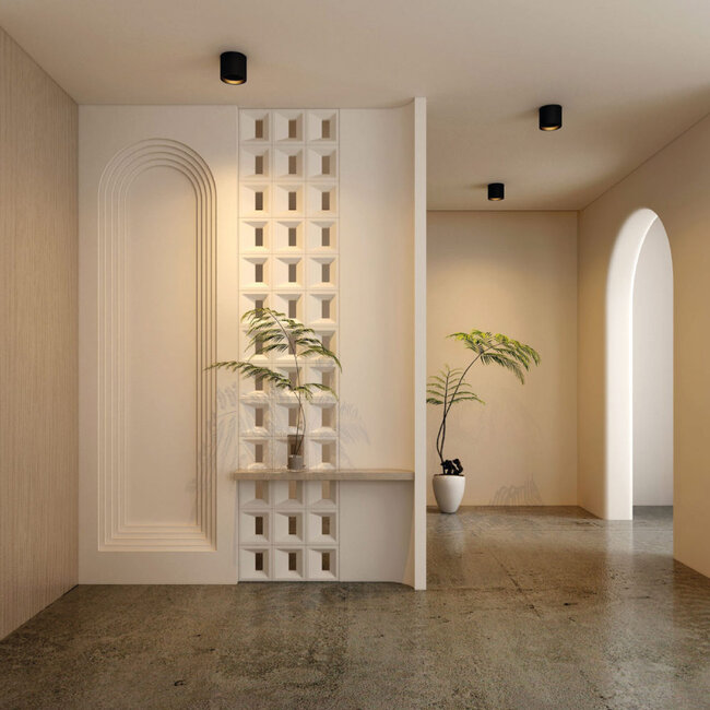 Industriële Moderne LED Plafondlamp Zwart | Artdelight Orleans