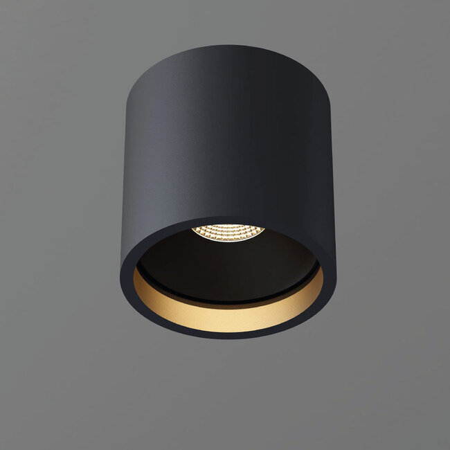 Industriële Moderne LED Plafondlamp Zwart | Artdelight Orleans