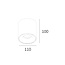 Industriële Moderne LED Plafondlamp Zwart/Koper | Artdelight Orleans