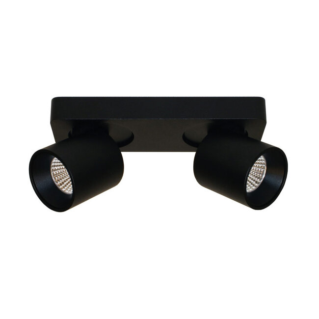 Moderne 2-lichts LED Design Spot Zwart | Artdelight Laguna 2L