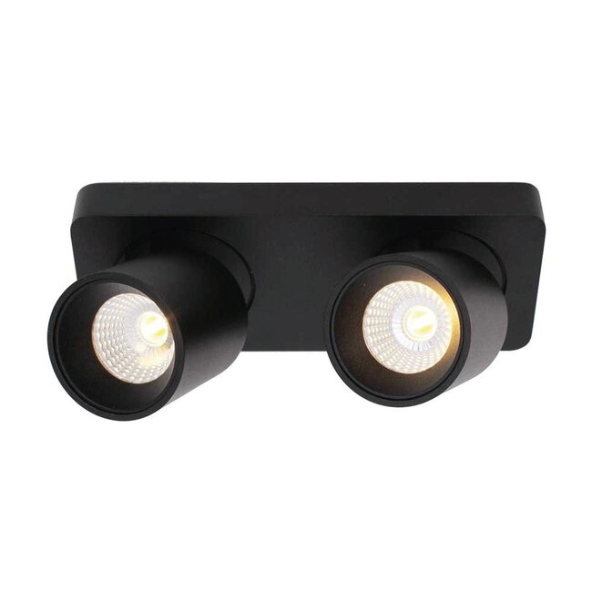 Moderne 2-lichts LED Design Spot Zwart | Artdelight Laguna 2L