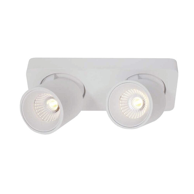 Moderne 2-lichts LED Design Spot Wit | Artdelight Laguna 2L