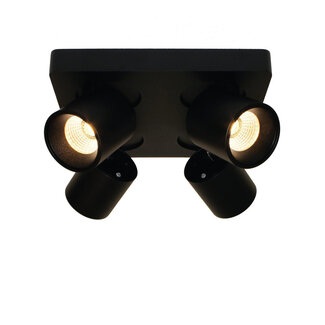 Artdelight Moderne 4-lichts LED Design Spot Zwart | Artdelight Laguna 4L