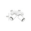 Moderne 2-lichts Badkamer Spot IP54 Wit | Artdelight Mega 2L