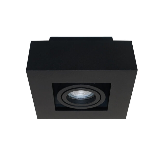 1-lichts Opbouwspot met GU10 fitting Zwart | Artdelight Bosco 1L