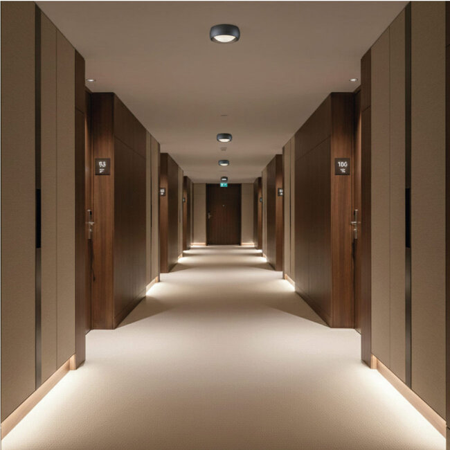 Moderne LED Design Plafondlamp Zwart | Artdelight Montana