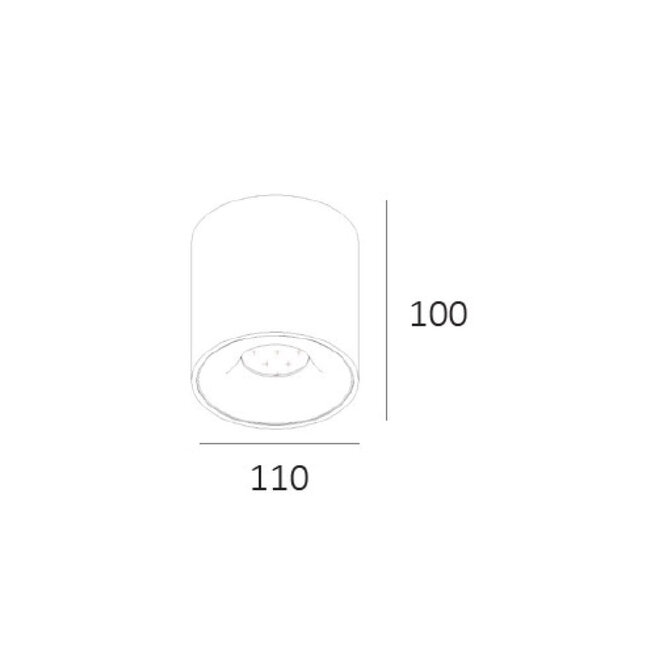 Moderne LED Opbouwspot IP54 Aluminium | Artdelight Ormond